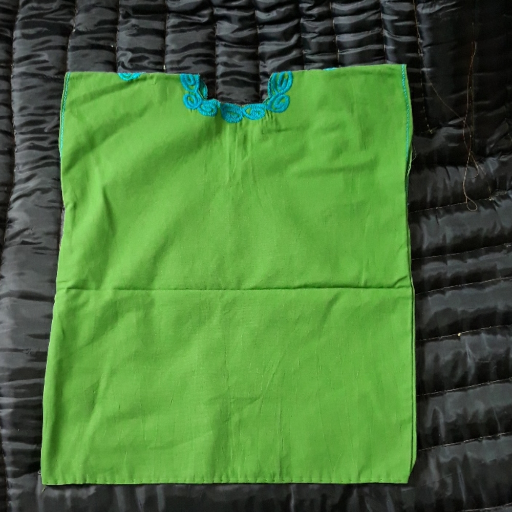 Embroidered Mexican Cotton Blouse - Picture 4 of 6
